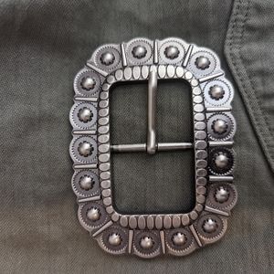 Silver Boot barn Belt Buckle
